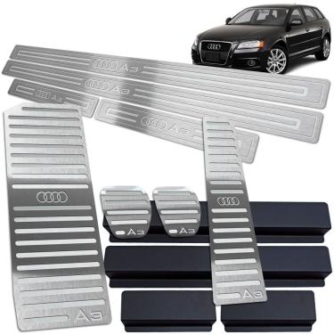 Imagem de Vinil Soleira Pedaleira Descanso Audi A3 2007 A 2013 Manual