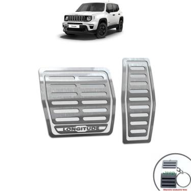 Imagem de Pedaleira Automático Jeep Renegade Longitude Prata