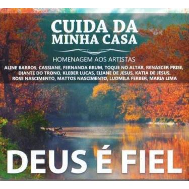 Imagem de CD Cuida da Minha Casa Deus é Fiel 14 Músicas Original - TOP DISC