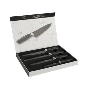 Imagem de Conjunto de Facas Monte Carlo Cozinha do Chef Pão Legumes Kehome Churr