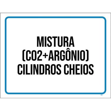 Imagem de Placa Mistura C02 Argônio Cilindros Cheios 36X46