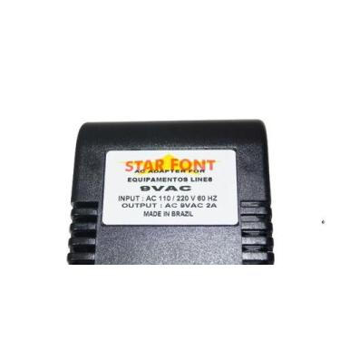 Imagem de Fonte AC 9V 2A Compatível com Line 6 Stompboxes e Outros Equipamentos 