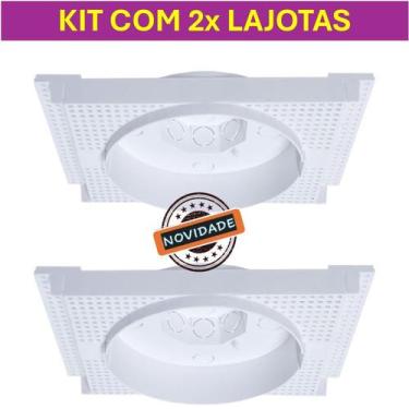 Imagem de Kit 10, 5 ou 2x Lajotas para Led Redonda 18W Super Reforçadas para Laj