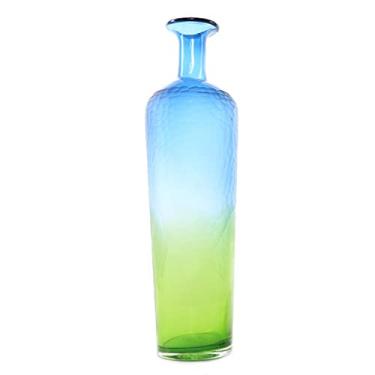 Imagem de Vasos para decoração vaso de vidro esculpido criativo decoração casa sala de estar hotel entrada arranjo de flores escala de flores gradiente cor vaso decoração vaso de chão (tamanho : B)