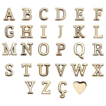 Imagem de Letras Douradas em ABS para Personalização de Calcinha e Acessórios - 