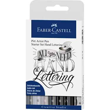 Imagem de CS EST.7 ART.PITT HAND LETTERING STARTER, Faber-Castell, 267118, Multicor, 7 cores