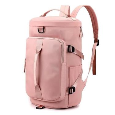 Imagem de Bolsa Mala Esportiva Mochila Costa Transversal Fitness Treino Futebol Academia Impermeável(rosa)
