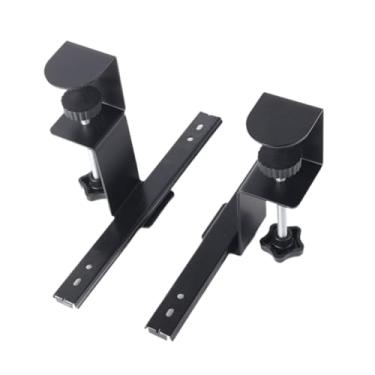Imagem de BaotyJie Conjunto de trilhos de fixação de teclado sob a mesa, trilho deslizante, extensão, suporte para mesa de computador de escritório, Mandíbula Fixa 5.75 Cm