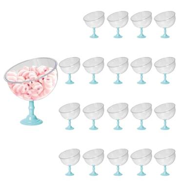 Imagem de 20 Baleiros 1,5l Taça Premium Bomboniere Acrílico Elegante (AZUL TIFFANY)