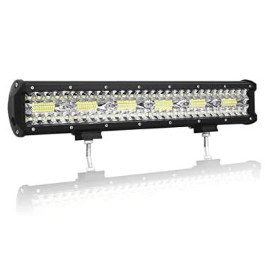 Imagem de Willpower Barra De Luz Led 17" 46 Cm 360 W, Com Três Luzes Direção Off-Road, Combinação Holofotes, Cubos À Prova D'Água Para Caminhões Quadriciclo, Utv, Suv, 12 V 24 Cc