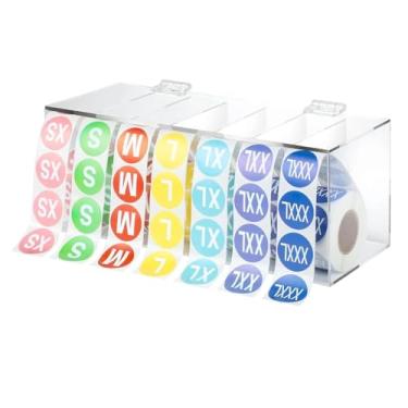 Imagem de FashionCha Adesivos de tamanho 3500 unidades, suporte prático para etiquetas para calças, saias, camisetas, loja