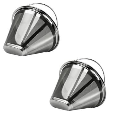 Imagem de Filtro de café #4 Filtro de café de aço inoxidável, filtro de café reutilizável, compatível com máquinas de café Technivorm Moccamaster KBGV e KBT. Filtro de aço inoxidável durável para fabricação de