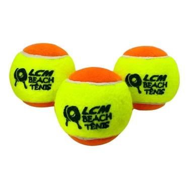 Imagem de Kit Bola Beach Tennis Bola Bolinha Tênis Com 03 Unidades Lcm