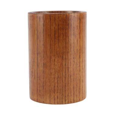 Imagem de QANYEGN Suporte de utensílio de madeira, suporte de utensílio de bancada de cozinha, suporte de crock de utensílio de balcão de cozinha para colheres, espátulas, pauzinhos