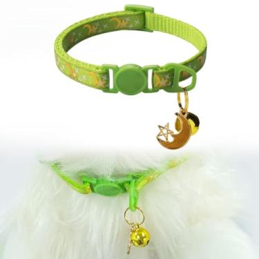Imagem de Coleiras removíveis para animais de estimação, luas douradas, padrões de estrelas, cães, gatos, colares