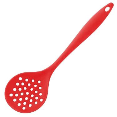 Imagem de Escumadeira De Silicone Premium 28,7Cm - Vermelho