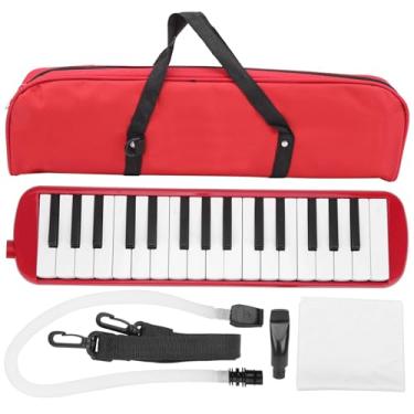 Imagem de GLOGLOW Teclados Portáteis e Arranjadores Melodica 32 Key Wind Musical Instrument para Bolsa de Prática para Iniciantes, Adequada para Bolsa de Prática para Iniciantes, Adequada para Crianças e,