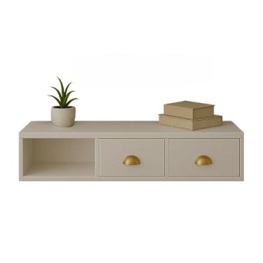 Imagem de Penteadeira Suspensa Compacta com 2 Gavetas e Nicho,penteadeira suspensa(BRANCO)