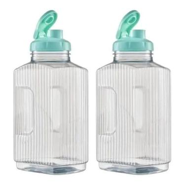 Imagem de 2X 2 Jarra Garrafa De Água Suco Geladeira Tampa Higiênica 1,