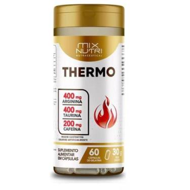Imagem de Termogênico Cafeína 200mg Taurina Arginina 400mg 60cp Thermo - Mix Nut