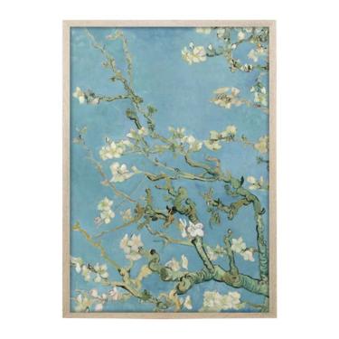 Imagem de Quadro Clássico Flores I com Vidro Colorido 50x70 cm