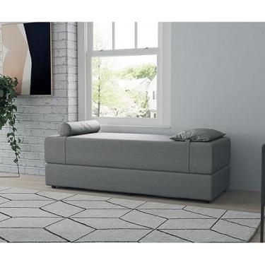 Imagem de Sofá-Cama Casal 3 Lugares Cecília Linho Cinza