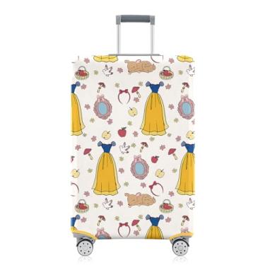 Imagem de Vehcimbev Capa de mala de viagem elástica lavável capa de viagem antiarranhões para capa de mala de 45 a 50 cm, GZ-2, M(22-24in)