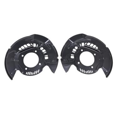 Imagem de GXARTS 2 peças de proteção contra poeira de freio dianteiro esquerdo e direito placa de suporte de freio 47703-0C031 47704-0C031 compatível com Toyota Sequoia 2008-2022 compatível com Toyota Tundra