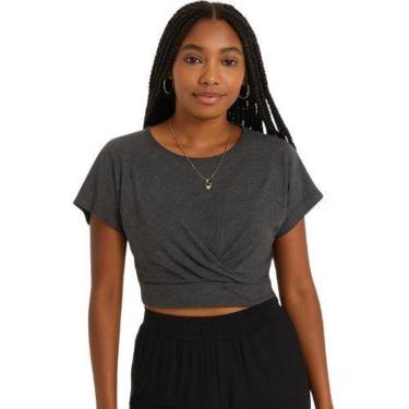 Imagem de Blusa Cropped Feminina Transpassada Cativa-Feminino
