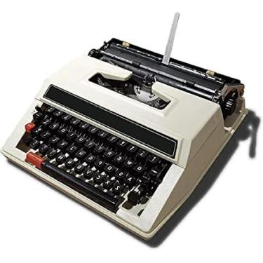 Imagem de Máquina De Escrever Manual Portátil Tradicional - Presente Literário Retro Antigo De Uso Normal