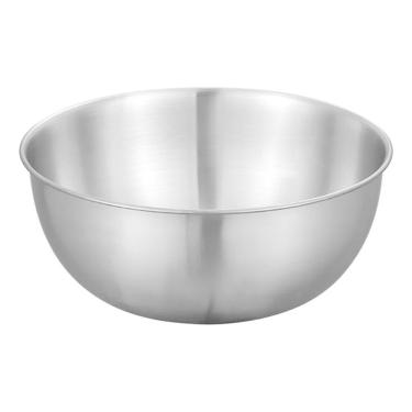 Imagem de Tigela Inox Bowl Cumbuca Bacia Salada Fruta Casa Restaurante Lanchonete Resistente Duravel