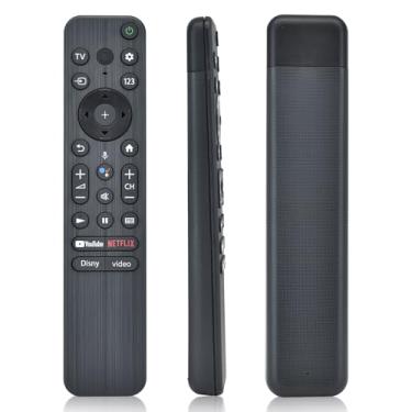 Imagem de Controle remoto por voz RMF-TX800U – para Sony Bravia Series TV, para Sony XBR/XR/KD/KDL Series TV, para Sony 4K UHD Crystal HDR TV, OLED UHD TV, compatível com X80K X90K e mais.