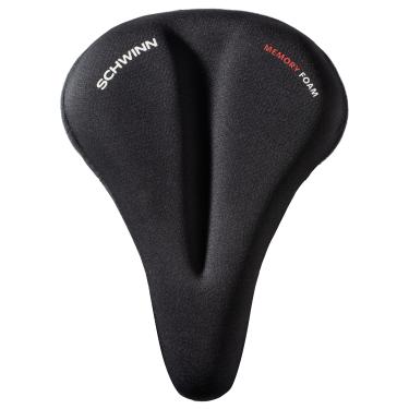 Imagem de Schwinn Capa de assento esportiva para bicicleta confortável, tira dupla com acolchoamento de espuma viscoelástica esportiva, serve na maioria dos assentos para bicicletas padrão ou estacionárias