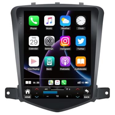 Imagem de Atualização de rádio estéreo 8Core 4G + 32G para Chevrolet Chevy Cruze 2009-2015: Android 13 Tesla Style Touchscreen Head Unit Backup Camera Wireless CarPlay Andriod Auto GPS SWC 5GWiFi FM DSP 36EQ