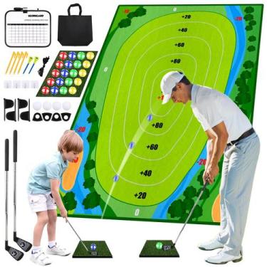 Imagem de Conjunto de jogos de golfe AETISY com tacos de golfe e 20 bolas adesiv