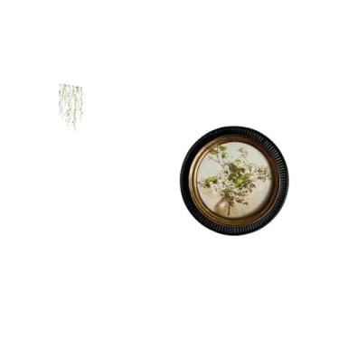 Imagem de Fenteer Elegante Decoração de Parede em Resina com Verde, Mural Decorativo com Folhas, Moldura para Fotos, Decalque de Planta Pendurada para Quarto, de