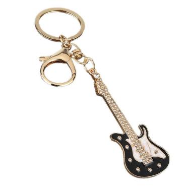 Imagem de Chaveiro Mini Guitarra Elétrica em Liga de Zinco 2,7x7,2 cm