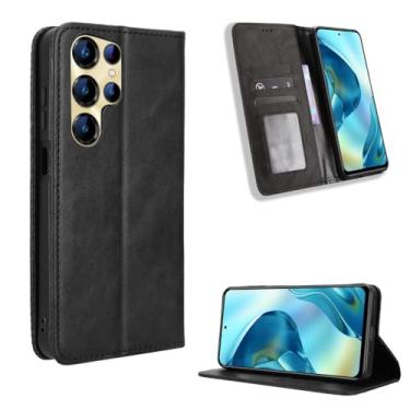 Imagem de Compatível com capas de telefone Oukitel C68, capa protetora flip de couro PU compatível com Oukitel C68 capa preta