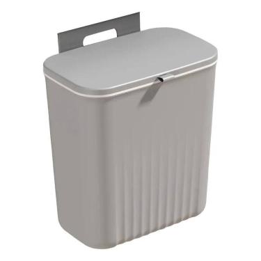 Imagem de 2X Lixeira Suspensa Com Suporte De Pendurar Cozinha 9 Litros