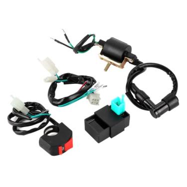 Imagem de Chicote de Fiação Inicial, Kit Completo de Chicote de Fiação Resistente à Abrasão Alta Tenacidade Antienvelhecimento para 50cc 110cc 125cc 140cc Trail Dirt Bike PIT PRO