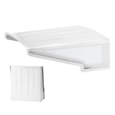 Imagem de Shakven Capa de câmera anelar, capa de câmera externa - Capa para câmera com sombra de chuva solar,de câmera externa, teto, montagem de parede com tampa de segurança para câmera dome/