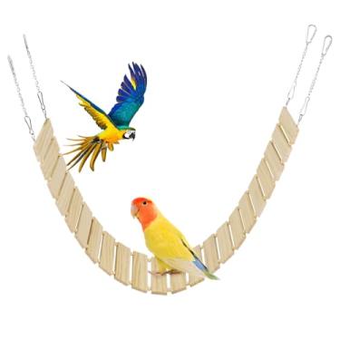 Imagem de Bird Swings | Poleiro de escalada de galinha de madeira - Brinquedos de enriquecimento pesados, acessórios para galinheiro de tédio para galo papagaio e galinha