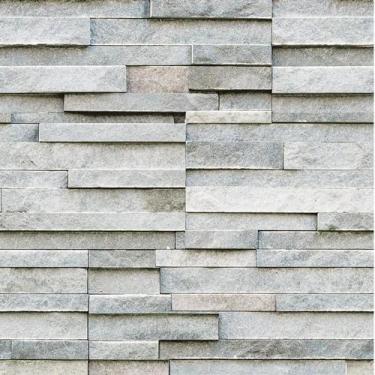 Imagem de Papel De Parede Pedra Filetes Mármore Cinza Autocolante Sala - LRP