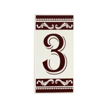 Imagem de Número De Casa Em Cerâmica Esmaltada Turquia (NUMERO 3)