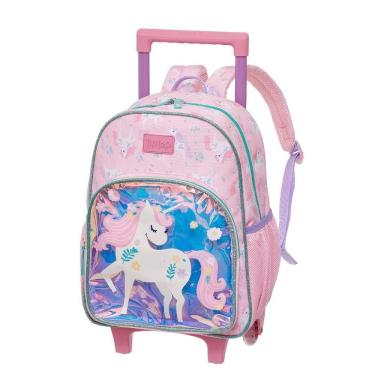 Imagem de Mochila de Rodinha Pacific Com Alças Tiptop Primavera Mágica