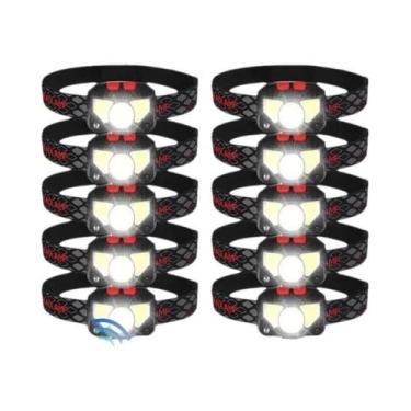 Imagem de Lanterna De Cabeça LED Recarregável Com Sensor USB Potente Para Campin