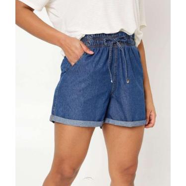Imagem de Short Jeans Feminino Clochard Bolsos Marisa-48006, Jeans azul, 36