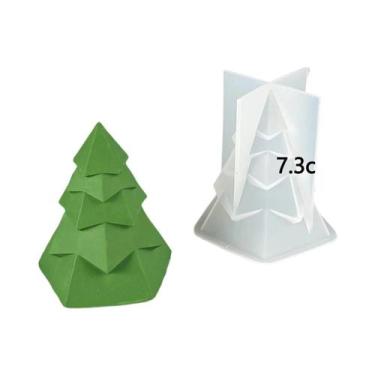Imagem de Molde De Silicone Para Vela Aromática Em Forma De Árvore De Natal 3D D