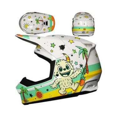 Imagem de Capacete Profissional Para Motocicleta Off-Road Para Mountain Bike DH 