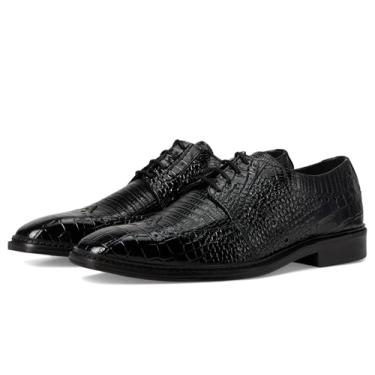 Imagem de Stacy Adams Sapato Oxford masculino Travato Wingtip com cadarço, Preto, 10.5 Wide